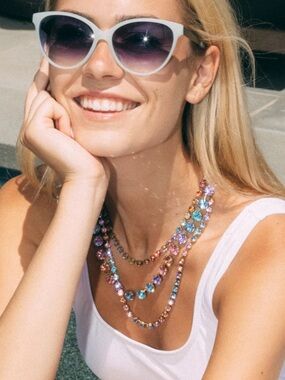 Loren Hope Kaylee Necklace in Cotton Candy Ombré sold out on website